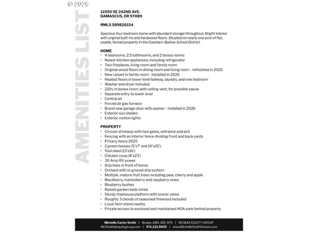 12550 Se 242ND Ave, Damascus, OR 97089
