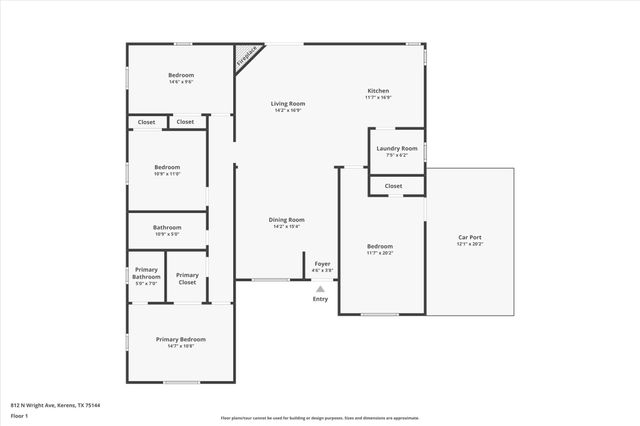 812 N Wright Avenue, Kerens, TX 75144