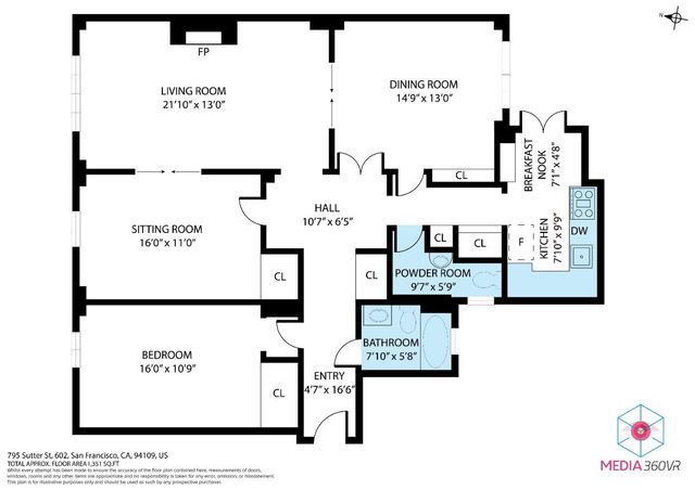 795 Sutter Street 602, San Francisco, CA 94109