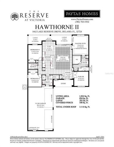 1662 LAKE RESERVE DRIVE, Deland, FL 32724