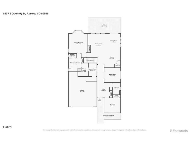 8537 S Quemoy St, Aurora, CO 80016