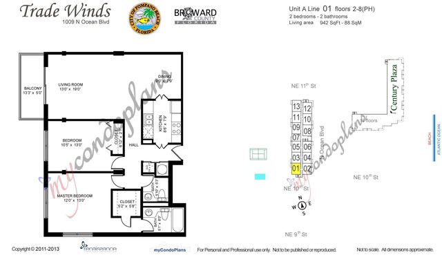 1009 N OCEAN Boulevard N 401, Pompano Beach, FL 33062