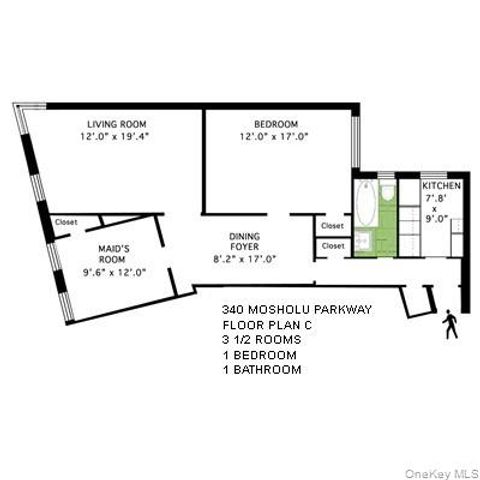 340 E Mosholu Parkway S 2-C, Bronx, NY 10458