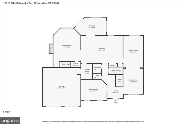 10116 MIDDLEBROOKS TER, Nokesville, VA 20181