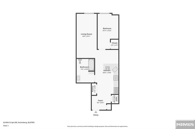 62 69th Street 209, Guttenberg, NJ 07093