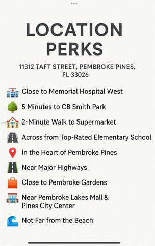 11312 Taft St 11312, Pembroke Pines, FL 33026