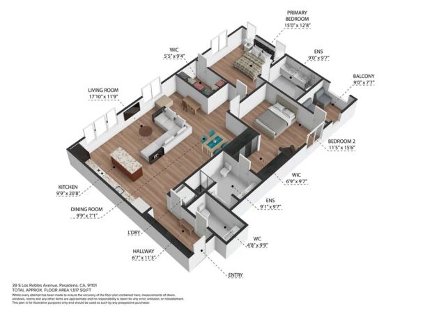 39 S Los Robles 3019, Pasadena, CA 91101