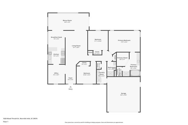 1626 Wood Thrush Dr., Murrells Inlet, SC 29576