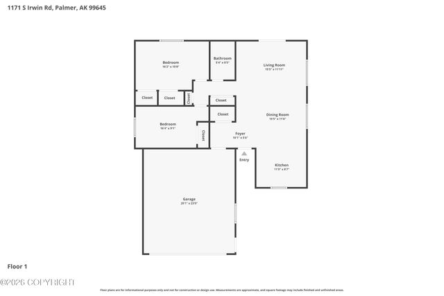 1171 S Irwin Road, Palmer, AK 99645
