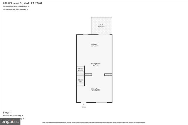 836 W LOCUST ST, York, PA 17401
