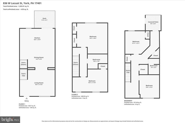 836 W LOCUST ST, York, PA 17401