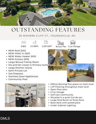 30 Mohers Cliff Court, Youngsville, NC 27596