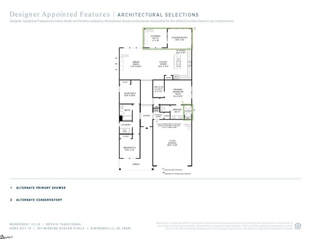134 Winding Stream Circle Lot 12 Lot 12 Boykin Traditional, Simpsonville, SC 29681