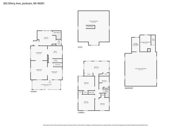 302 Ellery Avenue, Jackson, MI 49201