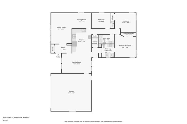 6074 S 33rd STREET, Greenfield, WI 53221