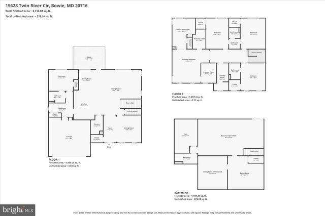 15628 TWIN RIVER CIR, Bowie, MD 20716