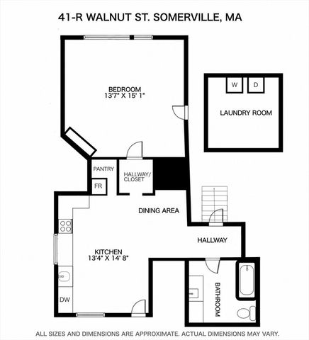 41 Walnut St 1R, Somerville, MA 02143