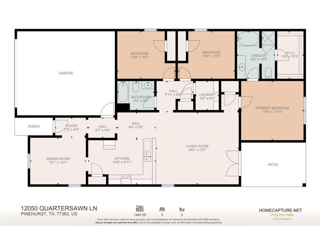 12050 Quartersawn Lane, Pinehurst, TX 77362