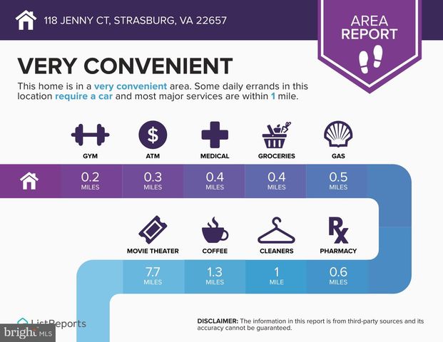 118 JENNY CT, Strasburg, VA 22657