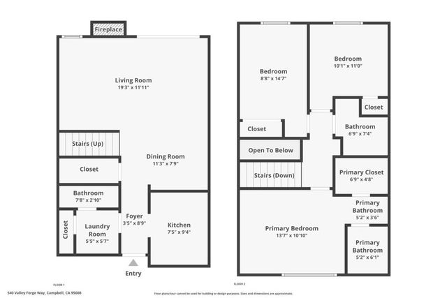 540 Valley Forge Way, Campbell, CA 95008