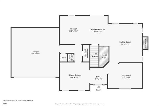 1221 FOUNTAIN HEAD Court, Lawrenceville, GA 30043