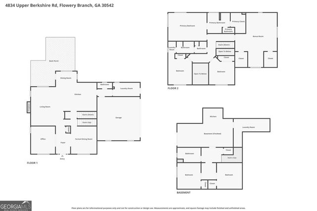 4834 Upper Berkshire Road, Flowery Branch, GA 30542