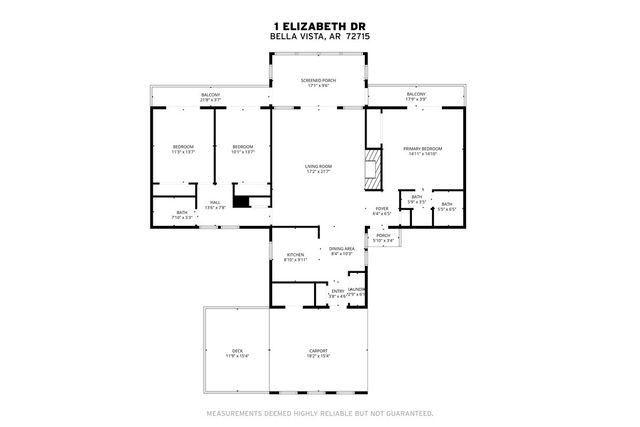 1 Elizabeth Drive, Bella Vista, AR 72715