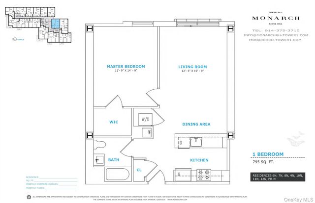 701 Ridge Hill Boulevard 9N, Yonkers, NY 10710