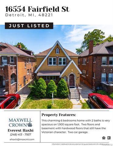 16554 Fairfield Street, Detroit, MI 48221