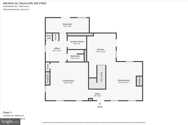 640 MAIN ST, Church Hill, MD 21623
