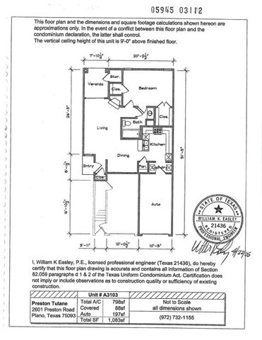 2601 Preston Road 3103, Plano, TX 75093