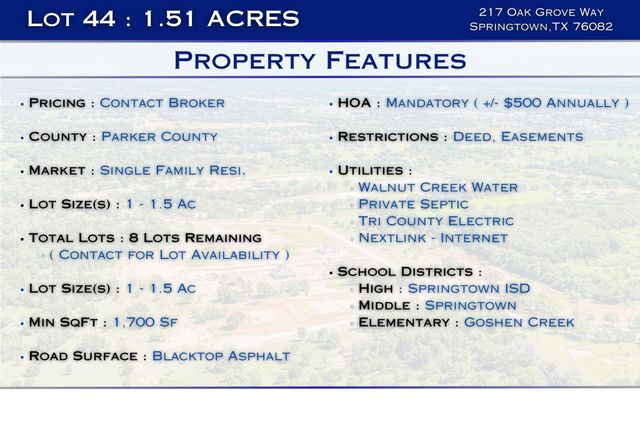 217 Oak Grove Way, No City, TX 76082