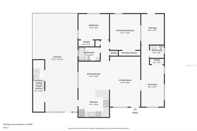 2416 EMORY AVENUE, Bradenton, FL 34207