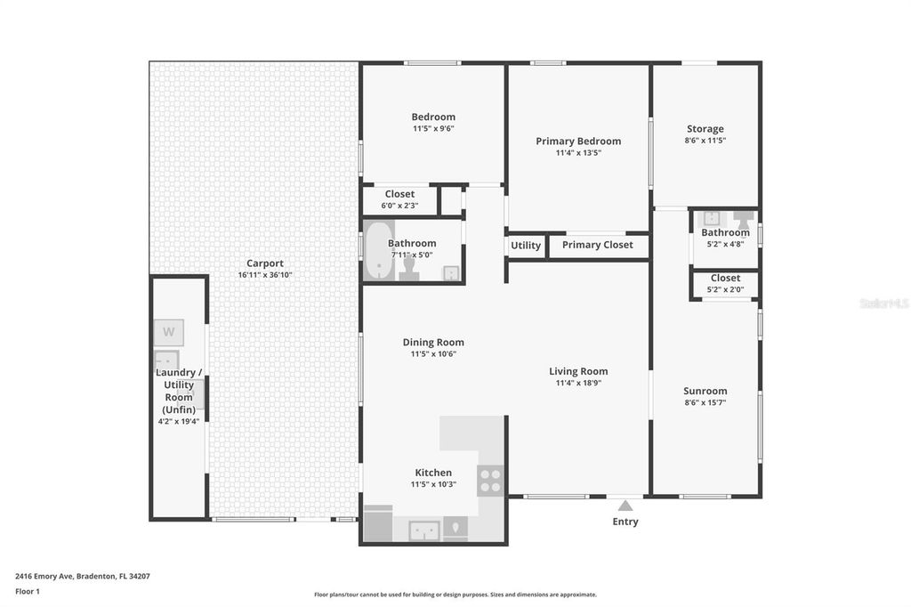 Image 18 of property listing at 2416 EMORY AVENUE, Bradenton, FL 34207