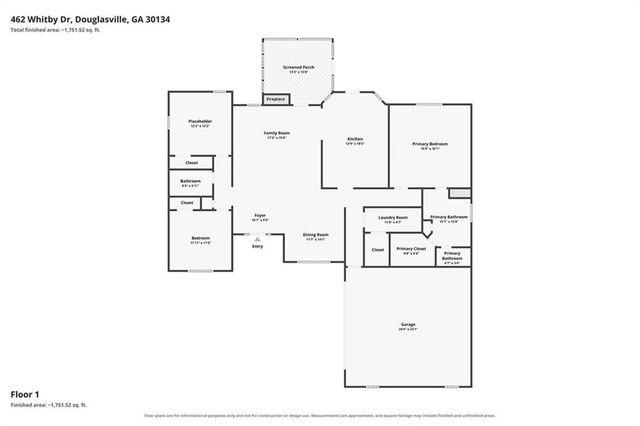 462 Whitby Drive, Douglasville, GA 30134