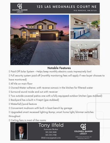 123 Las Medanales Court NE, Rio Rancho, NM 87124
