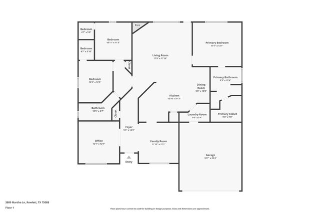 3809 Martha Lane, Rowlett, TX 75088