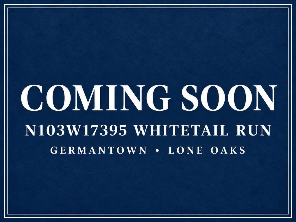 N103W17395 Whitetail RUN, Germantown, WI 53022