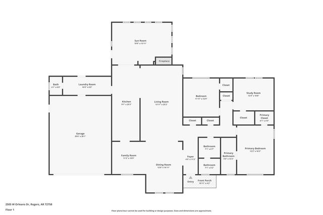 2505 W Orleans Drive, Rogers, AR 72758