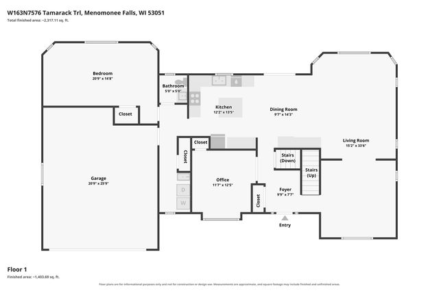 W163N7576 Tamarack TRAIL, Menomonee Falls, WI 53051