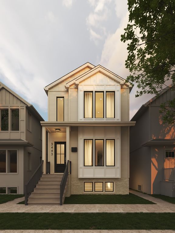 3443 N Oakley Avenue, Chicago, IL 60618 — exterior