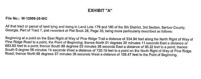 00 Pine Ridge Road, White, GA 30184