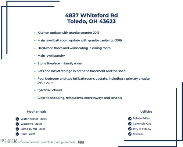 4837 Whiteford Road, Toledo, OH 43623