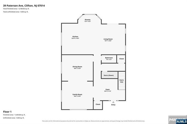 39 Paterson Avenue, Clifton, NJ 07014
