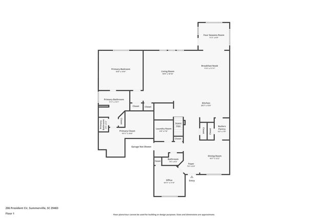 206 President Circle, Summerville, SC 29483