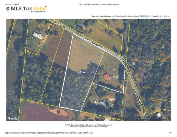 0 Rabe Coats Rd, Westmoreland, TN 37186