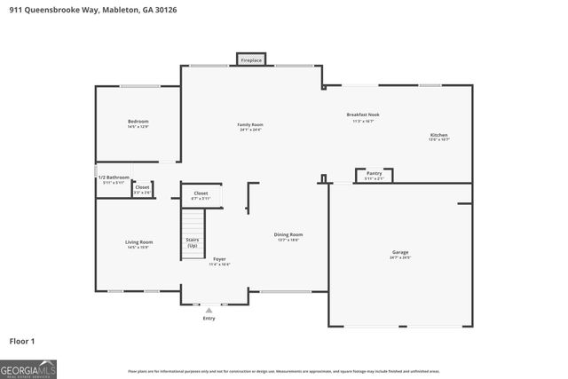 911 Queensbrooke Way, Mableton, GA 30126