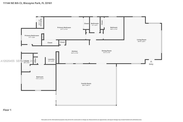 11144 NE 8th Ct, Biscayne Park, FL 33161