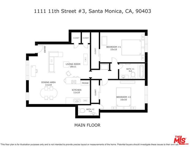 1111 11th Street 3, Santa Monica, CA 90403