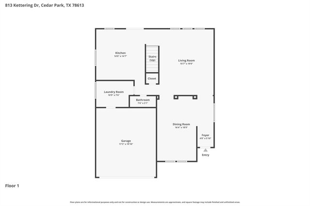 813 Kettering DR, Cedar Park, TX 78613